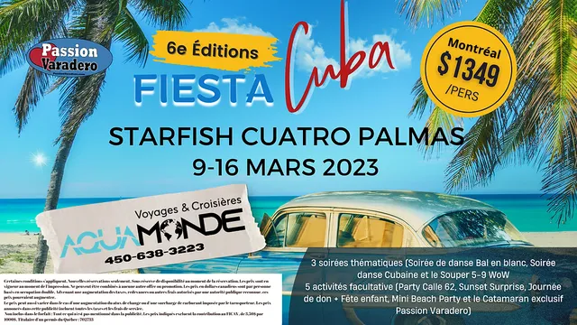 Fiesta Cuba numéro 6 au Starfish Cuatro Palmas en 2022