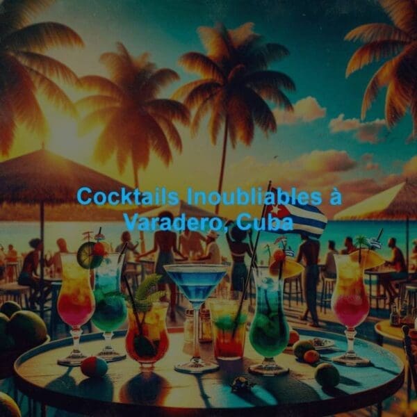 Cocktails à Varadero avec mojito, daiquiri, Cuba libre, piña colada et rhum cubain