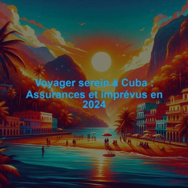 Assurance annulation et interruption de voyage à Cuba avec vols, ouragans et exclusions