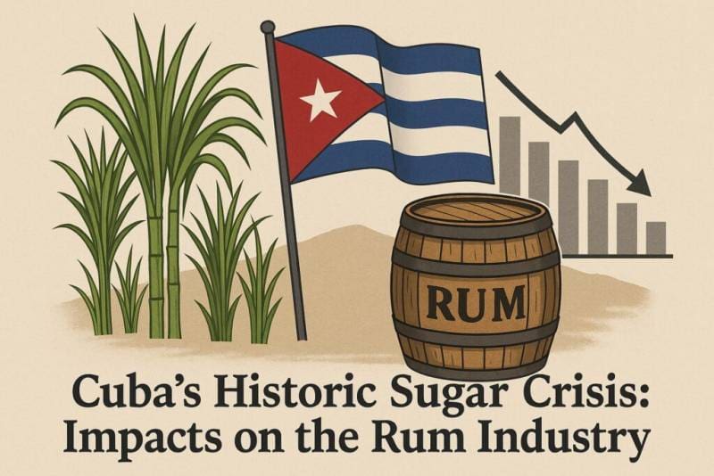Canne à sucre et rhum illustrant la crise de la production sucrière à Cuba