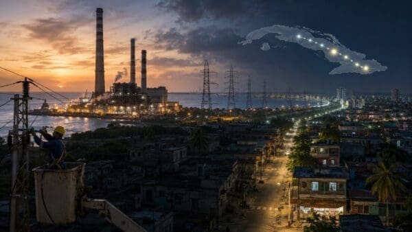 Nouvelle panne électrique à Cuba : chute partielle du SEN dans l’ouest le 1er août 2026