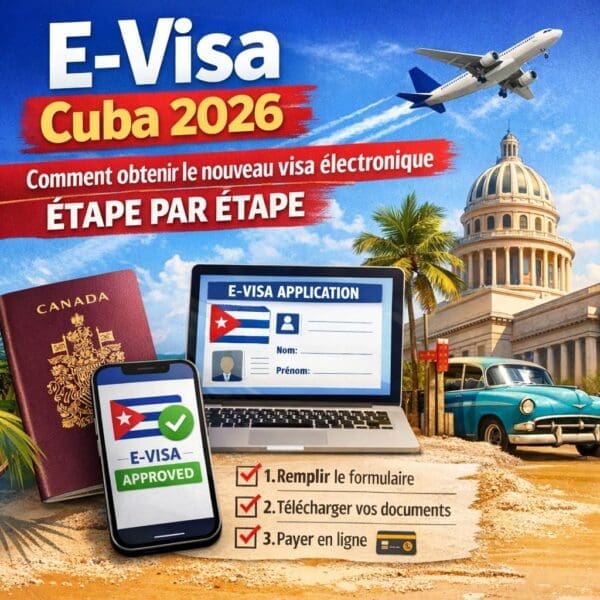 e‑Visa Cuba en ligne avec code de 10 caractères à inscrire dans D’Viajeros