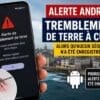 Android earthquake alert received on phones in Cuba on August 18, 2026