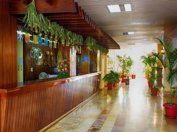 Cuba resort reception and guest services desk for reservations and problem solving