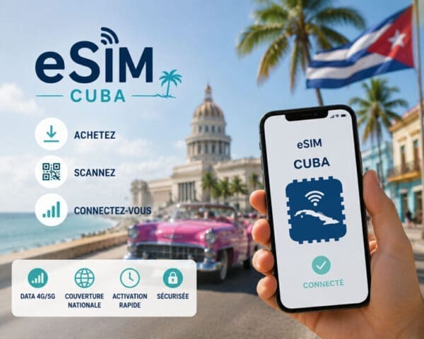 eSIM Cuba avec CubacelTur, Fido, Bell, Vidéotron, Telus et plan B Internet