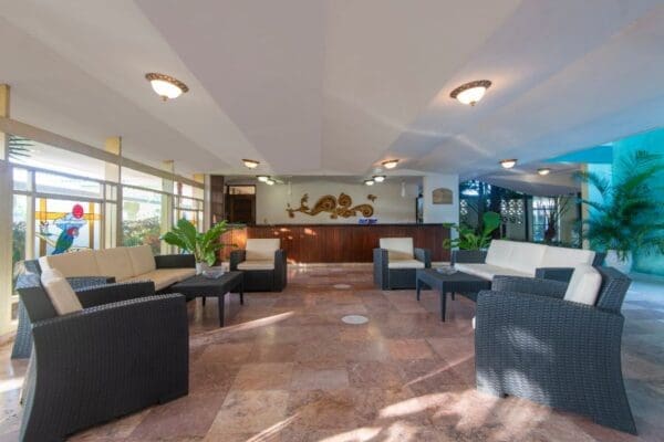 Lobby de l’Aparthotel Mar del Sur