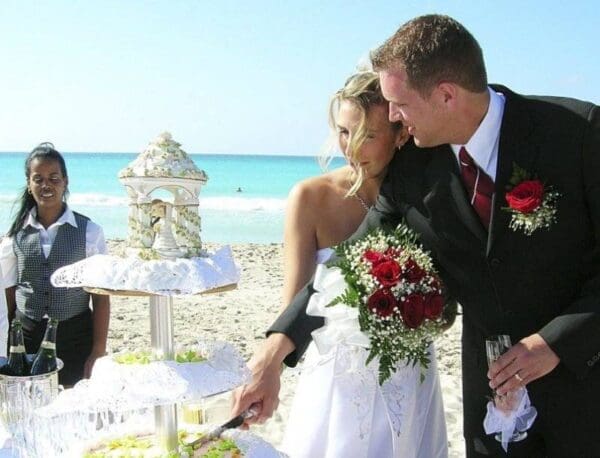 Beach wedding in Varadero, Cuba
