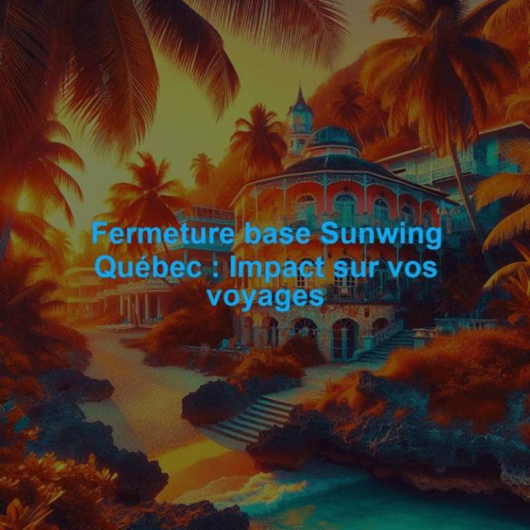 Avion Sunwing et aéroport de Québec dans le contexte de la fermeture de la base d’équipage